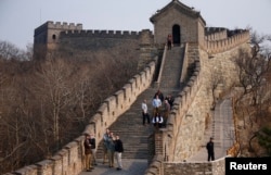 Otro aspecto de la Gran Muralla China.