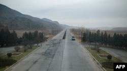 지난 2016년 11월 촬영한 북한 평양-개성간 고속도로 일부 구간.