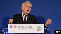 FILE - French Foreign Minister Jean-Marc Ayrault, Jan. 26, 2017, at the French Foreign Ministry in Paris. 