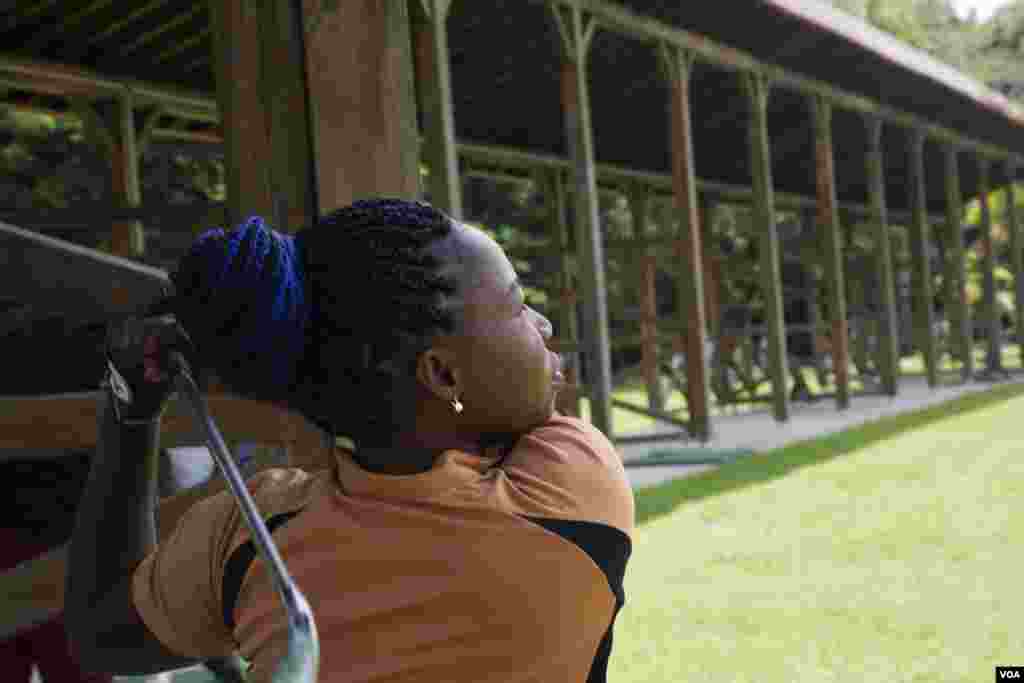 Stella Kadiri is one of Mbuko’s students. She’s been playing golf since 2011. She practices five days a week and hopes to become a pro. (Chika Oduah for VOA)