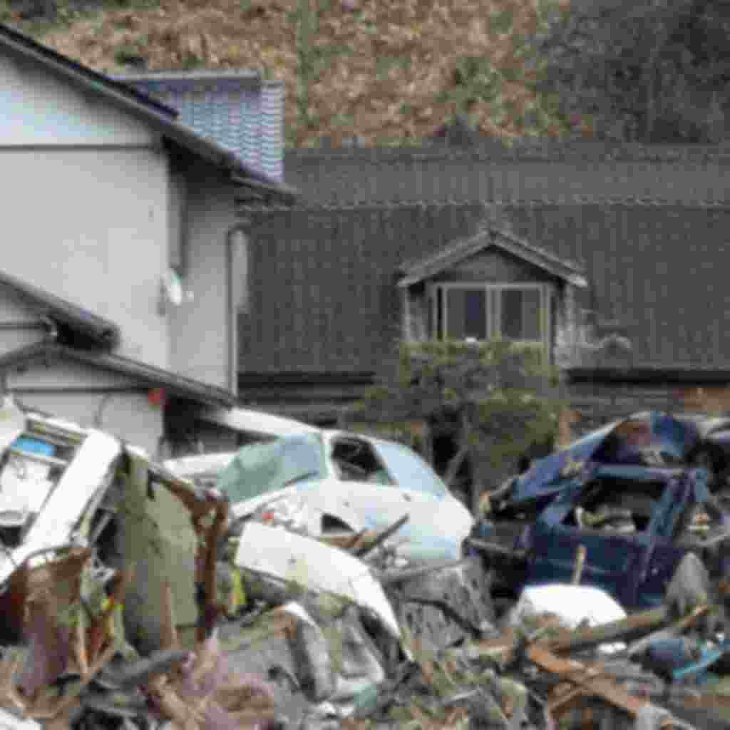 Se estima que costará a miles de millones de dólares y muchos años, para recoger todos los edificios destruidos y vehículos que siguen Rikuzentakata, costa noreste de Japón.