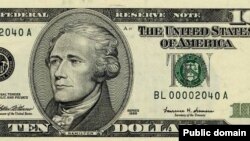 Hamilton Ten Dollar Bill