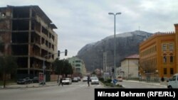 Mostar, dio gdje je bila ratna linija podjele grada, mart 2013., foto: Mirsad Behram