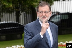 FILE - Spanish Prime Minister Mariano Rajoy.