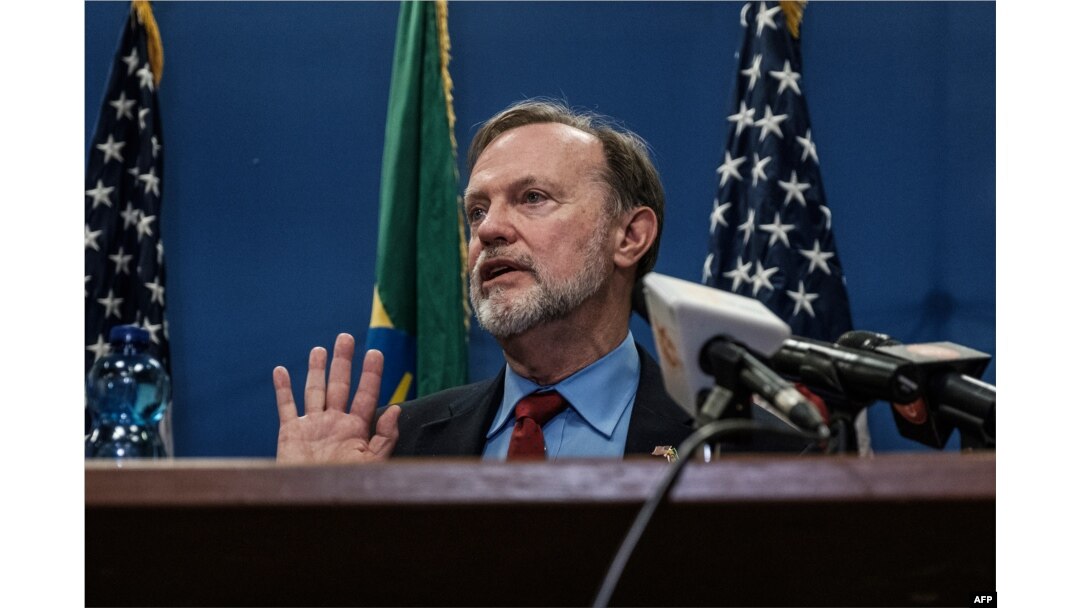 FILE - Assistant Secretary of State for African Affairs Tibor Nagy speaks during a press conference at the U.S. Embassy in Addis Ababa, Nov. 30, 2018.