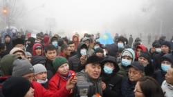 Almati ko'chalaridagi omma, 5-yanvar, 2022