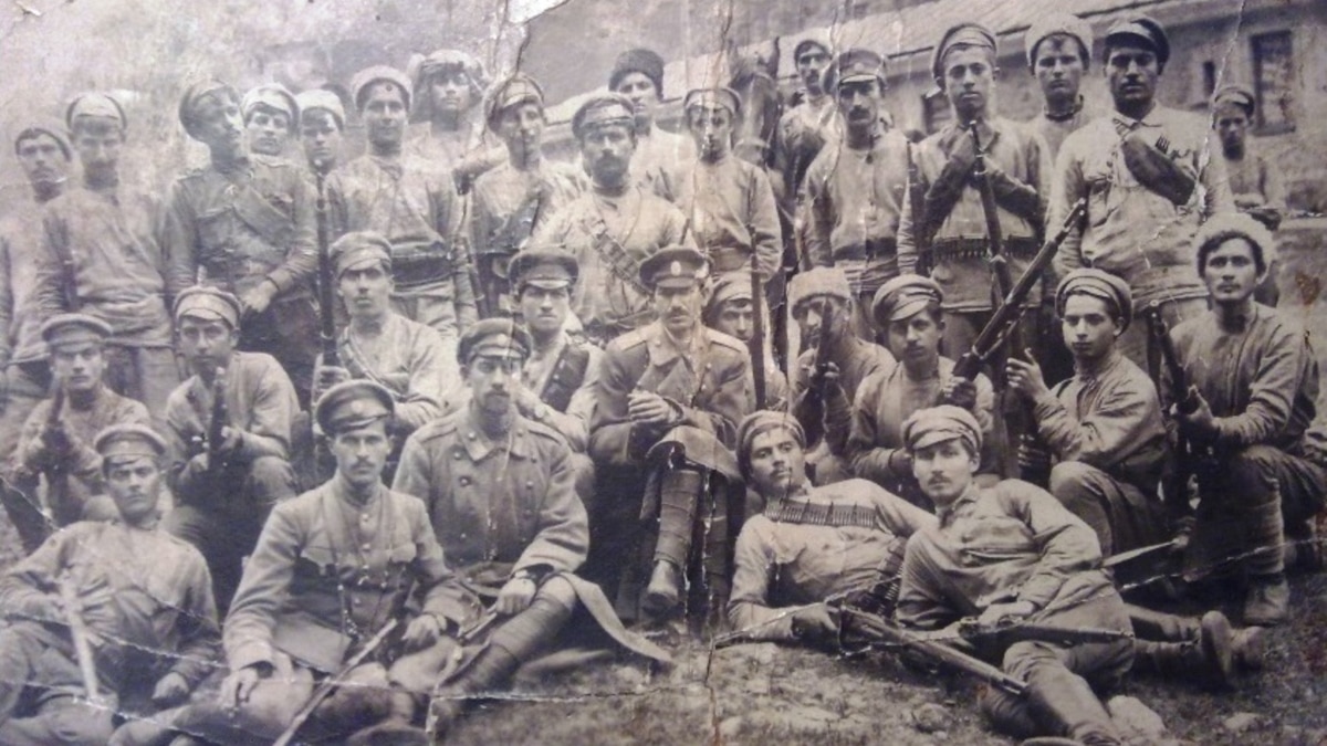 Грузинские войска в Сочи 1918