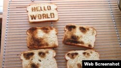 This machine can put your image on your morning toast. 