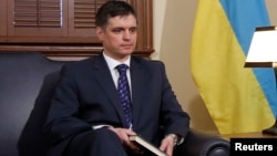 FILE - Ukrainian Deputy Foreign Minister Vadym Prystaiko is seen in Ottawa, Canada, in a March 17, 2014, photo. Prystaiko was Ukraine's ambassador to Canada at the time.