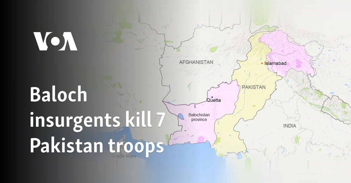 Baloch insurgents kill 7 Pakistan troops