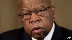 Rep. John Lewis, D-Ga. testifies on Capitol Hill in Washington on the second day of a confirmation hearing for Attorney General-designate Jeff Sessions, a Republican senator from Alabama, before the Senate Judiciary Committee, Jan. 11, 2017.