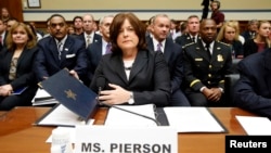 Giám đốc Cơ quan Mật vụ Mỹ Julia Pierson trong buổi điều trần ngày 30/9/2014.