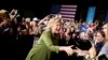 Democratic presidential candidate Hillary Clinton arrives to speak at a rally at the Florida State Fairgrounds in Tampa, July 22, 2016. 