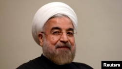 FILE - Iran's President Hassan Rouhani.