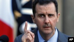 Syria President Bashar al-Assad addresses reporters, Dec. 9, 2010 (File)