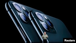 ایپل کے ہیڈ کوارٹز میں آئی فون 11 کی لانچنگ کی تقریب۔ 10 ستمبر 2019