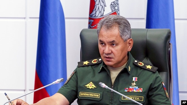 Bộ trưởng Quốc phòng Nga Sergei Shoigu.