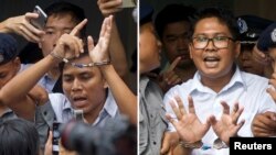 Wa Lone et Kyaw Soe Oo, deux journalistes de Reuters condamnés en Birmanie