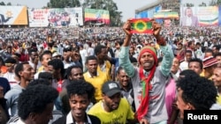 support of the new Prime Minister Abiy Ahmed in Addis Ababa