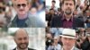 Combinaison de photos montrant quatre des 24 réalisateurs qui seront en compétition au Festival de Cannes (de haut à gauche en bas à droite) Sean Penn pour son nouveau film "Flag Day", l'Italien Nanni Moretti avec "Tri Piani", le Russe Kirill Serebrenniko