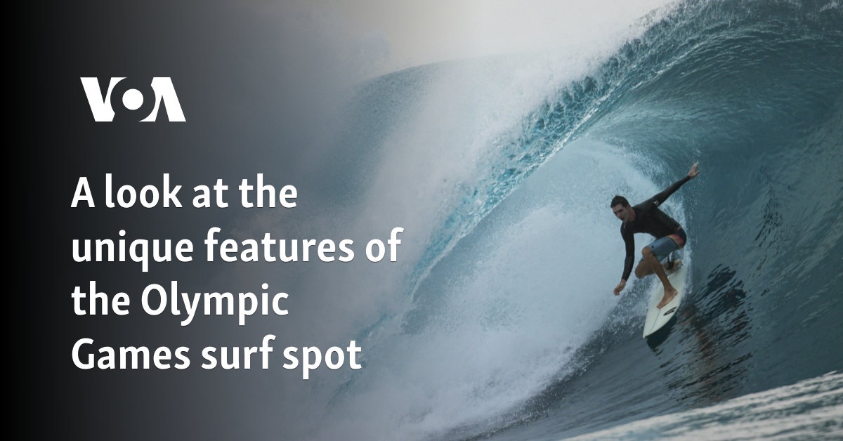 A look at the unique features of the Olympic Games surf spot