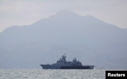 Patroli kapal milik angkatan laut Malaysia di dekat pulau Langkawi, Malaysia, 17 Mei 2015. (Foto: dok).