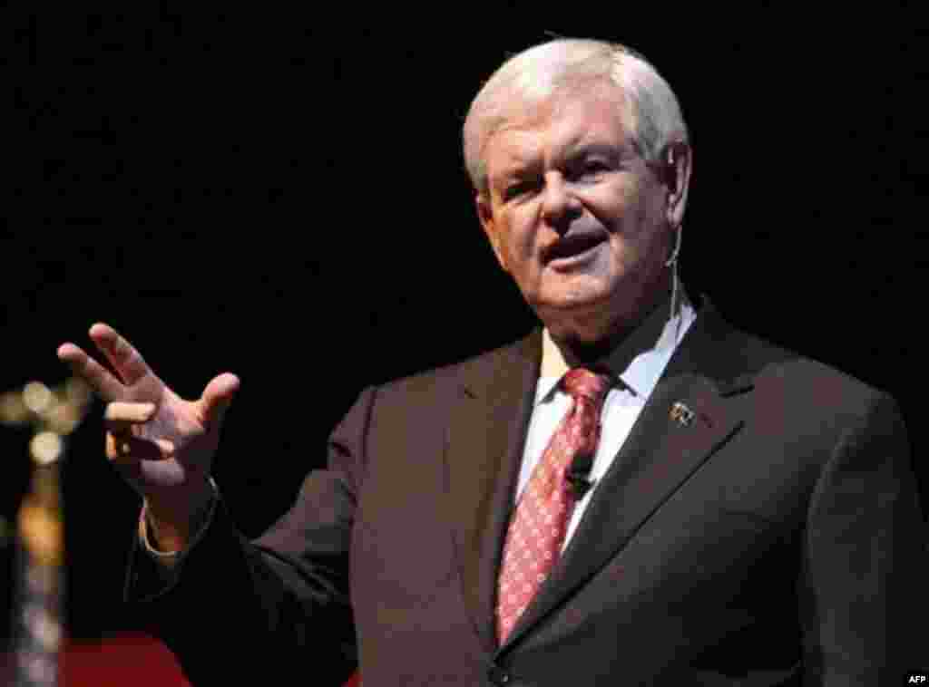 Eski Temsilciler Meclisi Başkanı Newt Gingrich, Cumhuriyetçi Parti’nin ve muhafazakâr hareketin önde gelen isimlerinden