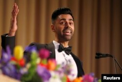 Hasan Minhaj of Comedy Central performs at the White House Correspondents' Association dinner in Washington, April 29, 2017.