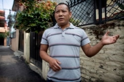 Trekking guide Ang Phurba Sherpa speaks during an interview with The Associate Press in Kathmandu, Nepal, Monday, June 7, 2021. (AP Photo / Bikram Rai)