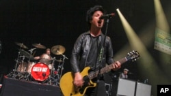 Billie Joe Armstrong of Green Day performs at the SXSW Music Festival, March 15, 2013.