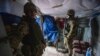 Ukrainian soldiers in a trench shelter on the line of separation from pro-Russian rebels, Mariupol, Donetsk region, Ukraine, Jan. 21, 2022.