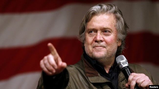 Ex estratega jefe de la Casa Blanca, Steve Bannon.