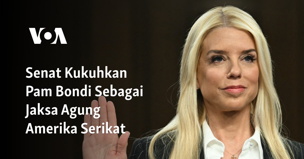 Senat Kukuhkan Pam Bondi Sebagai Jaksa Agung Amerika Serikat