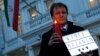 Richard Ratcliffe, husband of imprisoned charity worker Nazanin Zaghari-Ratcliffe, poses for the media during an Amnesty International-led vigil outside the Iranian Embassy in London, Jan. 16, 2017.