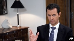 بشار اسد با رد بیانیه ریاض گفت با "تروریست ها" مذاکره نمی کند.
