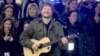 FILE - Ed Sheeran performs on The Today Show in New York City.