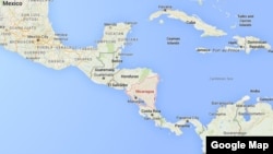 Peta Nikaragua.
