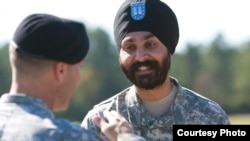 For Major Kamal Kalsi, it took 50 congressional signatures and 15,000 petitioners in a letter to the defense secretary to obtain a religious accommodation in 2009. (Photo courtesy of Sikh Coalition)