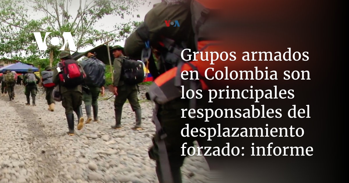 Grupos armados en Colombia son los principales responsables del
