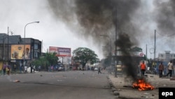 Manifestations à Kinshasa, RDC, 19 janvier 2015.