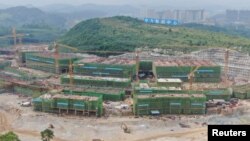FILE - Huawei Technology Co's new data center is seen under construction in China's Guizhou province May 14, 2019. China is looking to the ocean to help reduce the cost of cooling data centers that use powerful computers and servers. (REUTERS)