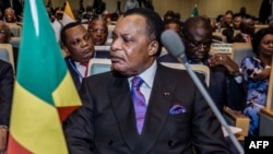 Le Président de la République du Congo, Denis Sassou Nguesso, à Addis-Abeba, le 17 janvier 2019.