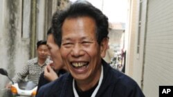 烏坎村當時代表理事會會長林祖鑾去年12月与廣東省委副書記朱明國一次談判後歸來