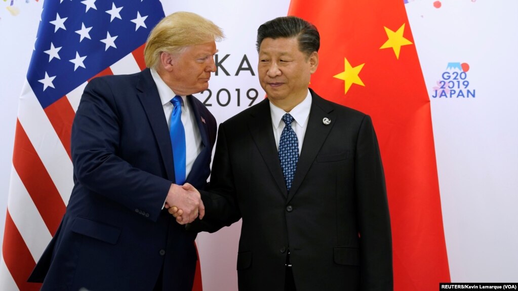 Президент США Дональд Трамп и председатель КНР Си Цзиньпин. Осака, Япония. 29 июня 2019 г.