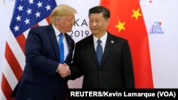 Президент США Дональд Трамп и председатель КНР Си Цзиньпин. Осака, Япония. 29 июня 2019 г.