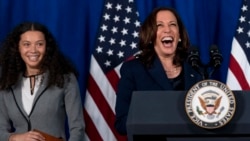 Vice President Kamala Harris speaks about voting rights at Howard University in Washington, Thursday, July 8, 2021. (AP Photo/Andrew Harnik)