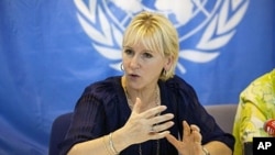 Margot Wallstrom, Special Representative of the Secretary-General of the United Nations in charge of Sexual Violences (2010 file photo)