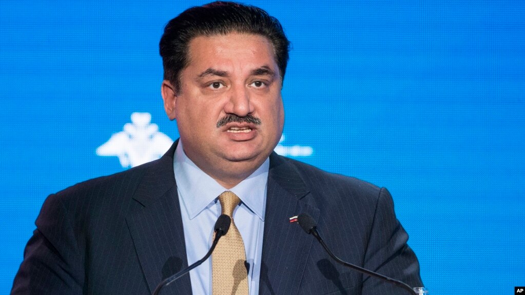 FILE - Pakistan Foreign Minister Khurram Dastgir Khan speaks during the Conference on International Security. 