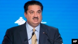 FILE - Pakistan Foreign Minister Khurram Dastgir Khan speaks during the Conference on International Security. 