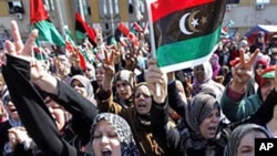 Anti-Gadhafi protest in Benghazi, March 11, 2011